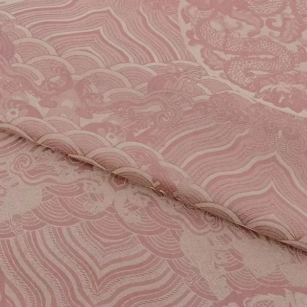 Textured Raised Emboss Colorful Radial Cationic Jacquard Fabric For Dresses