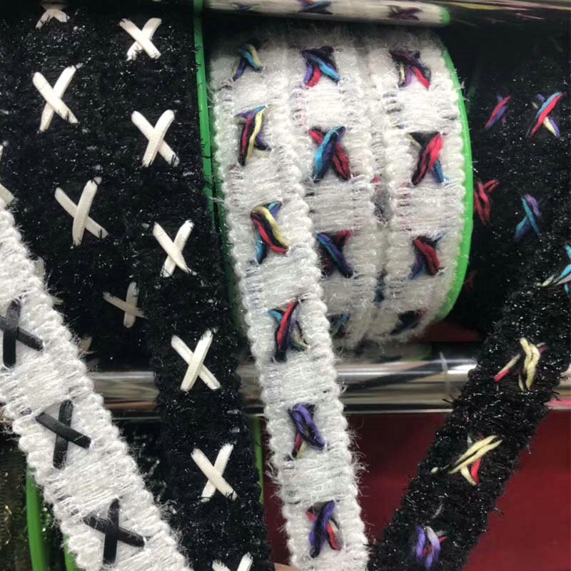 Clothing Accessories Gold and Silver Metallic Border Lace Trim Multicolor Sequin Gold Thread Metallic Lace Trim