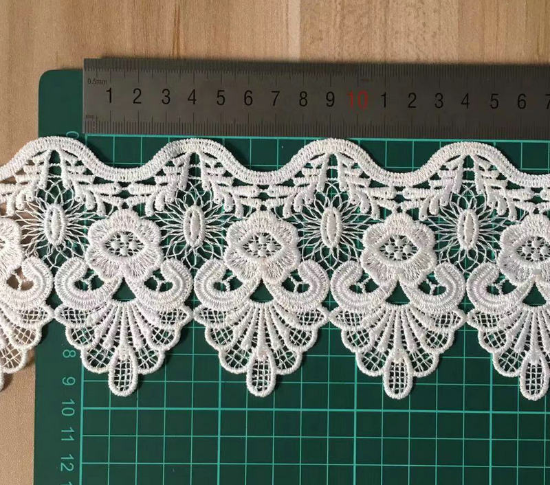 Wholesale Manufacturer Best Price Flower Lace Trim 100% Polyester Chemical Lace
